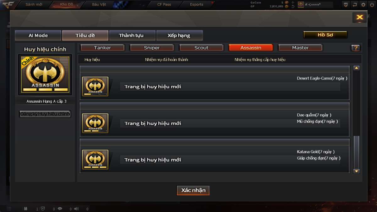 shop acc cf uy tin gia re